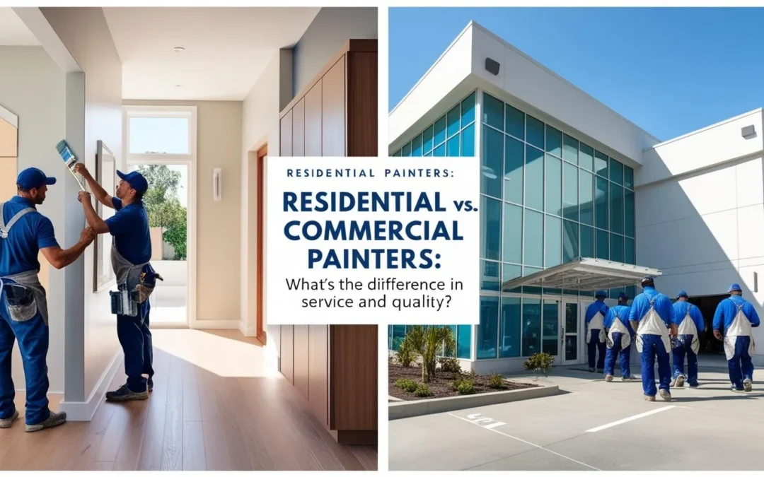 Residential vs. Commercial Painters: What’s the Difference in Service and Quality?